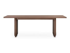 Round Off Walnut Brown Small Dining Table - Ornate Home