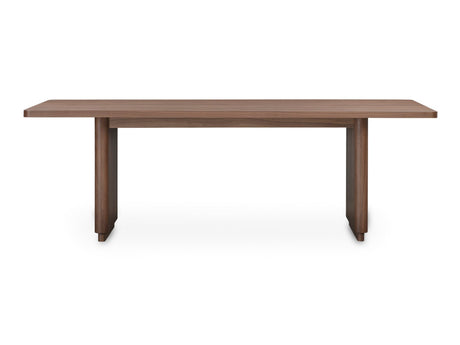 Round Off Walnut Brown Small Dining Table - Ornate Home