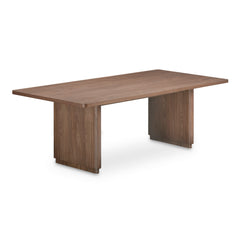 Round Off Walnut Brown Small Dining Table - Ornate Home