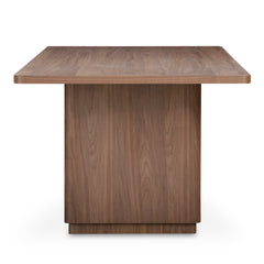 Round Off Walnut Brown Small Dining Table - Ornate Home