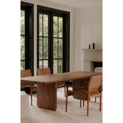 Round Off Walnut Brown Small Dining Table - Ornate Home