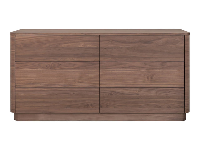 Round Off Walnut BrownDresser - Ornate Home