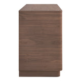 Round Off Walnut BrownDresser - Ornate Home