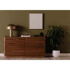 Round Off Walnut BrownDresser - Ornate Home