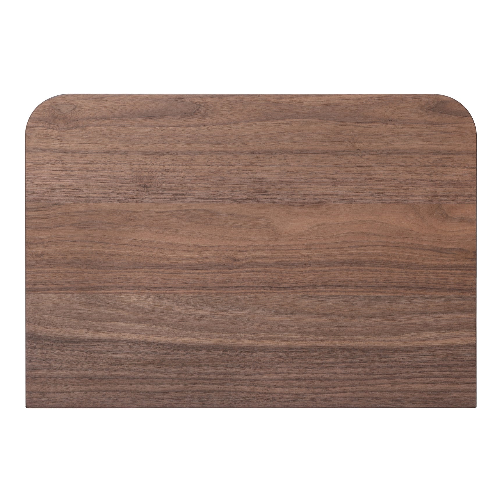 Round Off Walnut Small Nightstand - Ornate Home