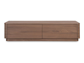 Round Walnut Brown Off Coffee Table - Ornate Home