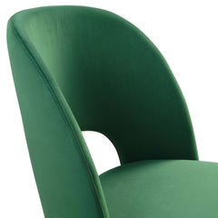 Rouse Emerald Performance Velvet Dining Side Chair - Ornate Home