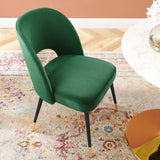 Rouse Emerald Performance Velvet Dining Side Chair - Ornate Home