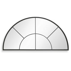 Rousseau Black Iron Window Arch Mirror - Ornate Home