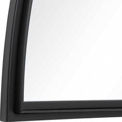 Rousseau Black Iron Window Arch Mirror - Ornate Home