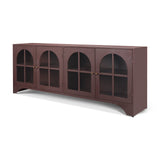Rousseau Burgundy 4 Door Closed Sideboard - Ornate Home