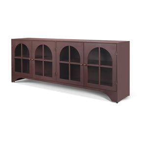 Rousseau Burgundy 4 Door Closed Sideboard - Ornate Home