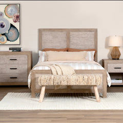 Roux Light Gray Warm Wash Bed - Ornate Home