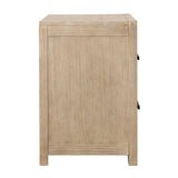 Roux Light Gray Warm Wash Nightstand Double Drawer - Ornate Home
