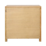 Roux Light Gray Warm Wash Nightstand Double Drawer - Ornate Home