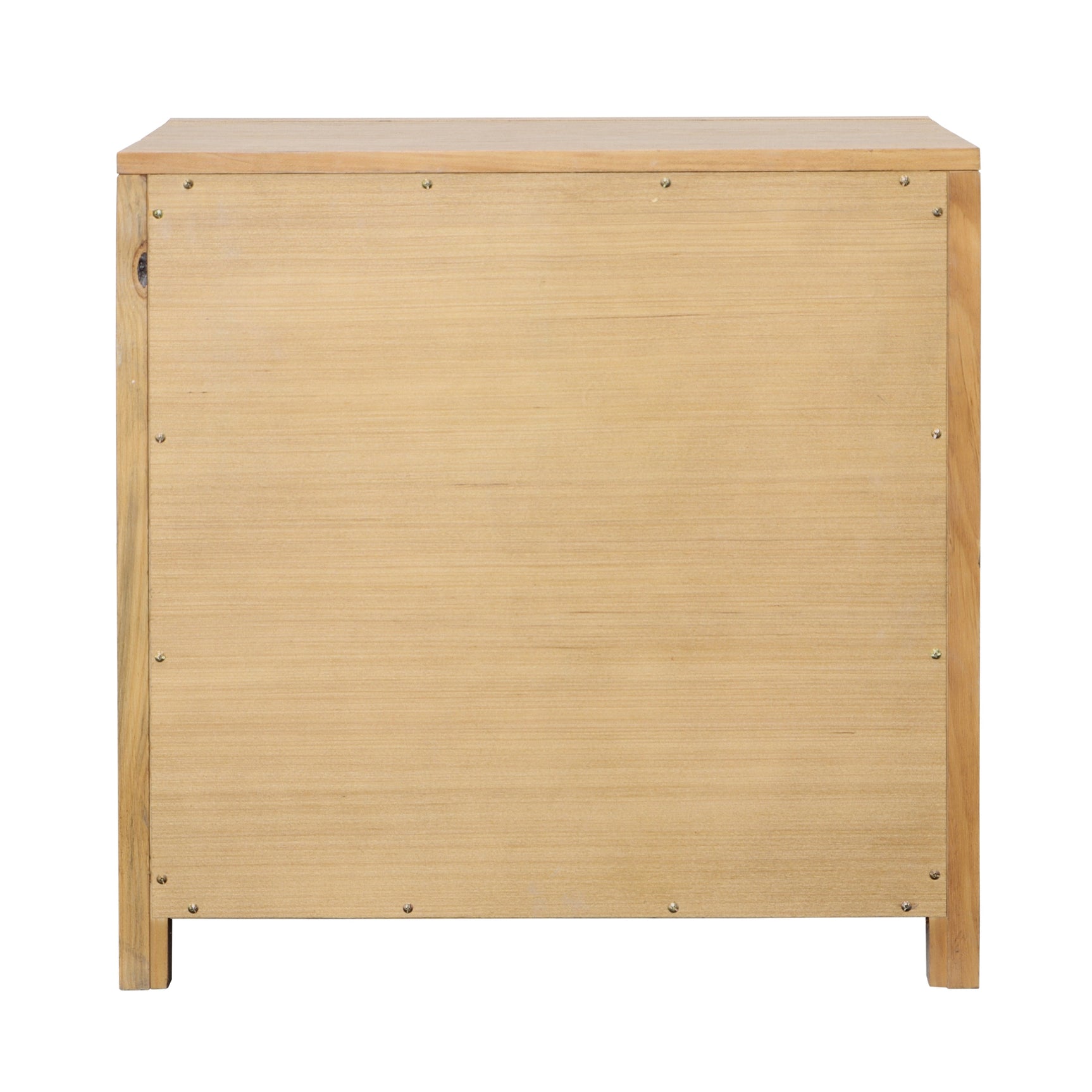 Roux Light Gray Warm Wash Nightstand Double Drawer - Ornate Home