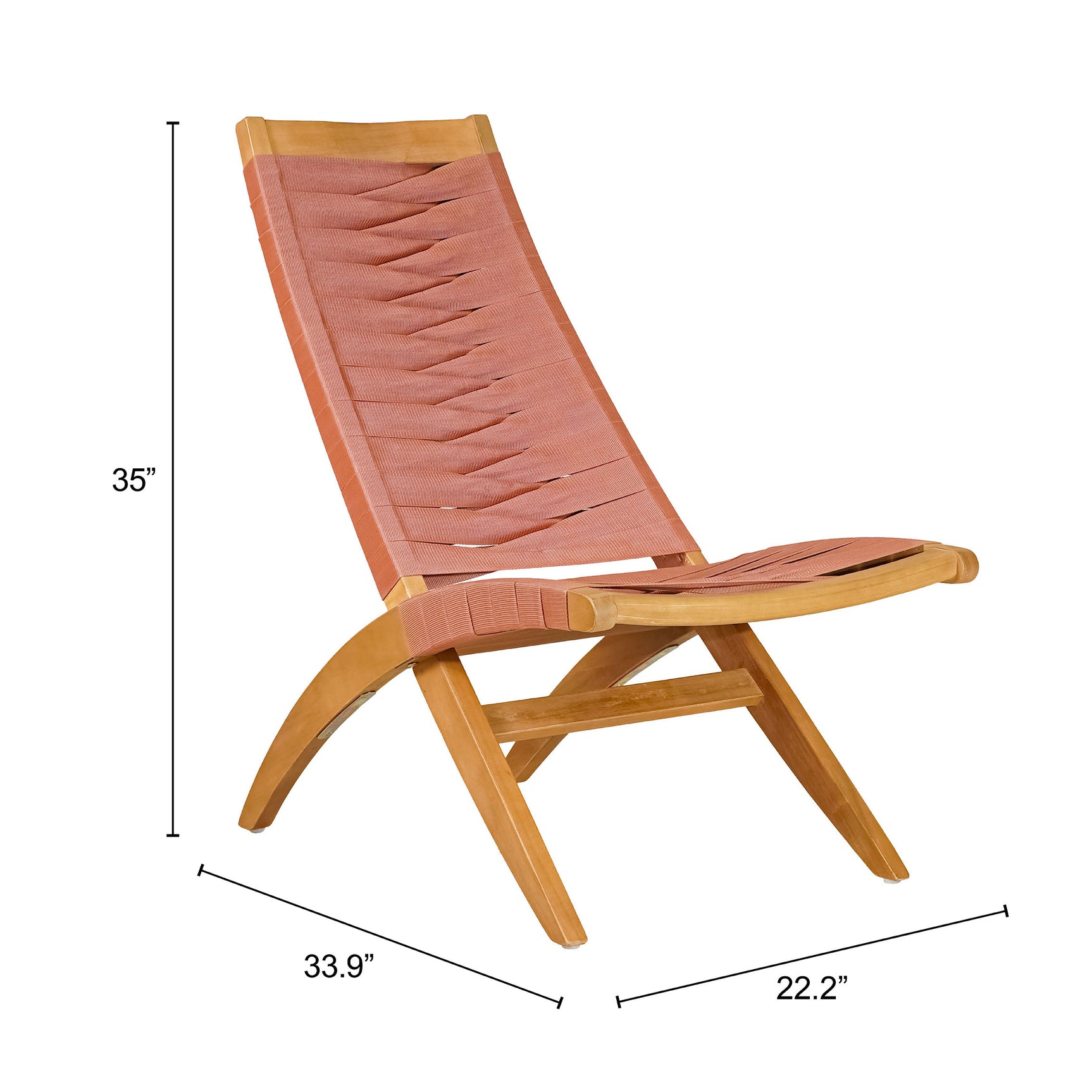 Rova Terracotta Lounge Chair - Ornate Home