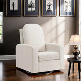 Rovigo White Glider Swivel Chair - Ornate Home