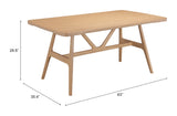 Rovina Natural Dining Table - Ornate Home