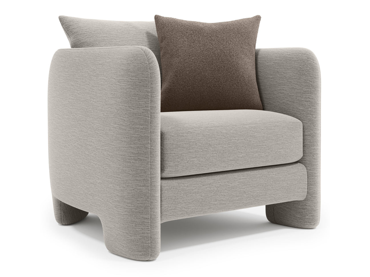 Rowan Beige/Tan Fabric Chair - Ornate Home