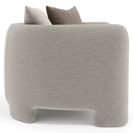 Rowan Beige/Tan Fabric Chair - Ornate Home