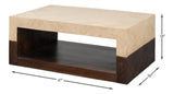 Rowan Brown Coffee Table - Ornate Home
