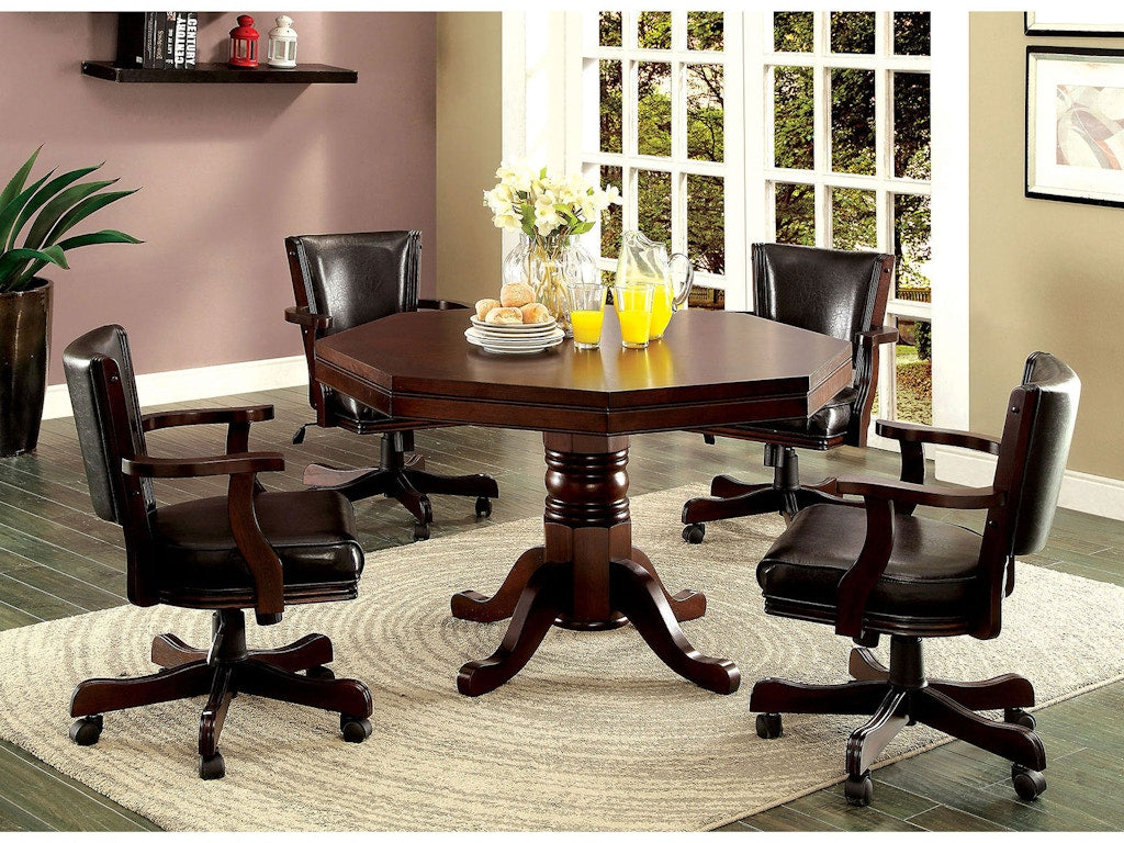 Rowan Cherry 5 Pc. Dining Set - Ornate Home
