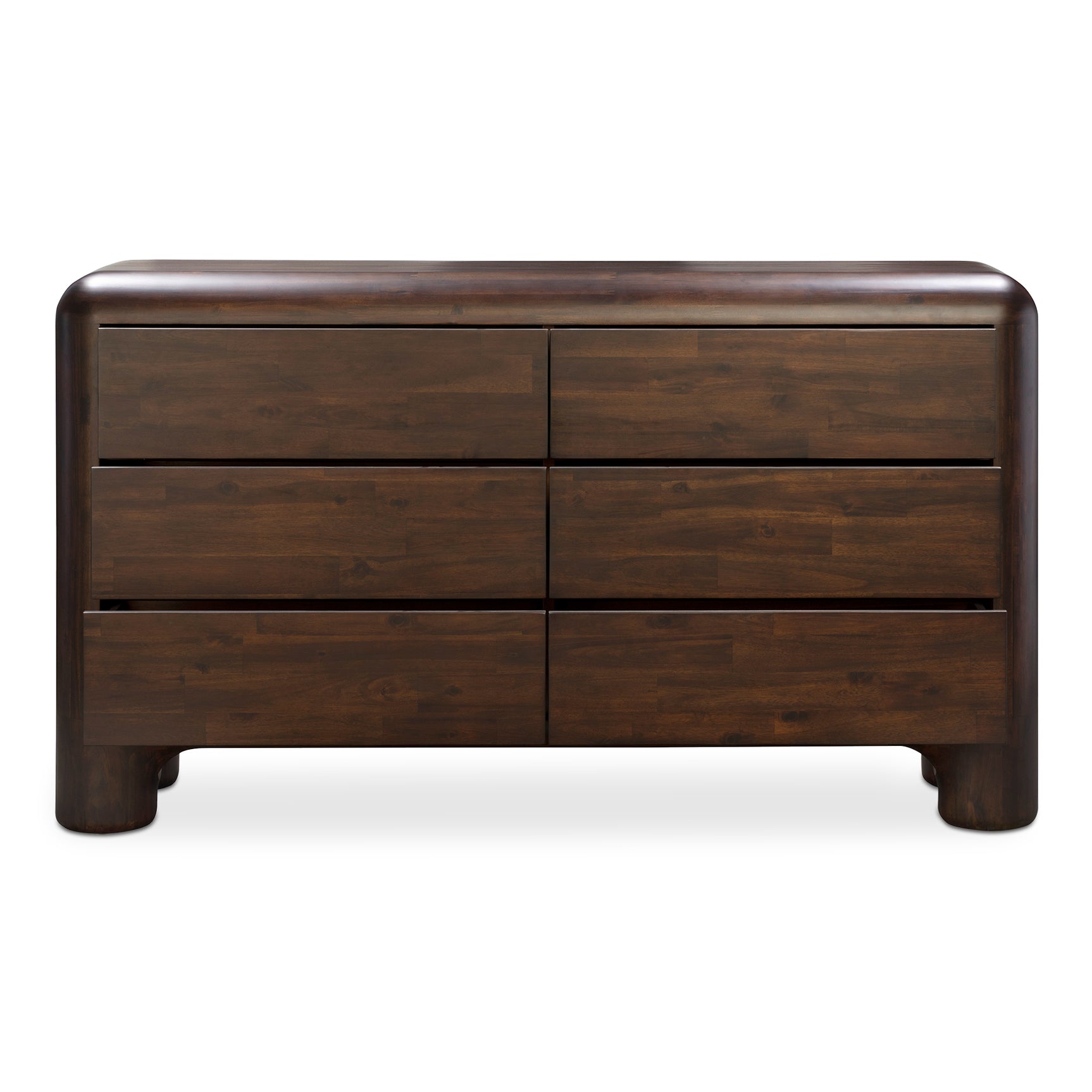Rowan Dark Brown 6 Drawer Dresser - Ornate Home
