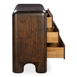 Rowan Dark Brown 6 Drawer Dresser - Ornate Home