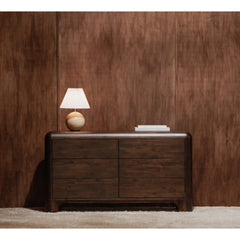 Rowan Dark Brown 6 Drawer Dresser - Ornate Home