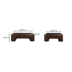 Rowan Dark Brown Coffee Table - Ornate Home