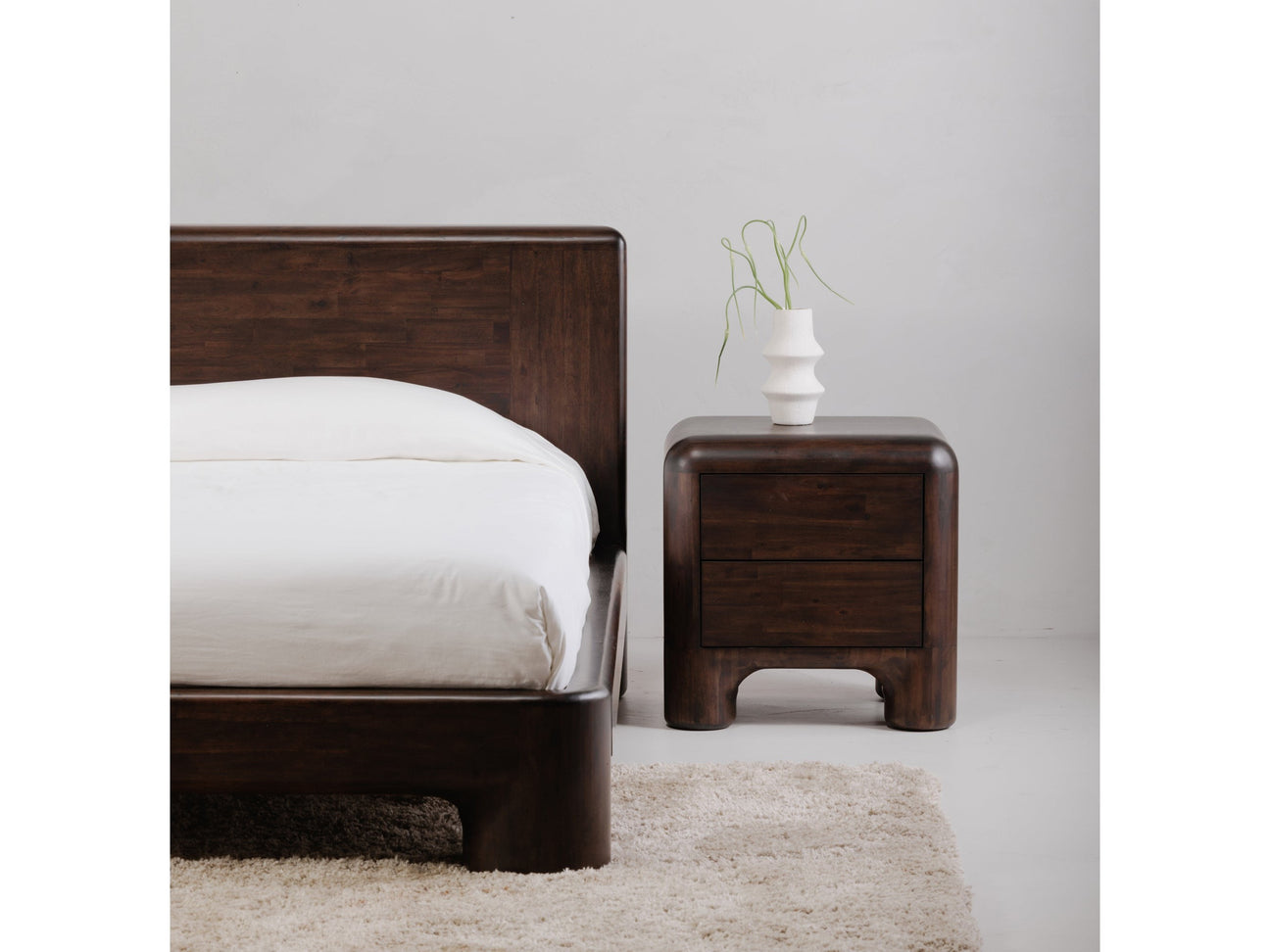 Rowan Dark Brown Nightstand - Ornate Home