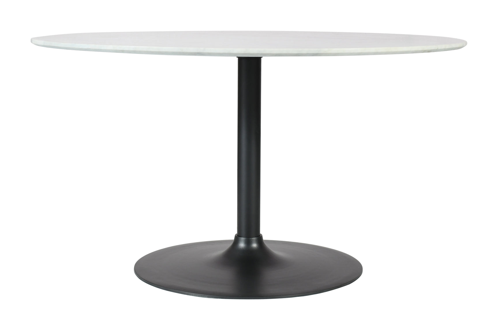 Rowan Gun Metal 42 Round Marble Dining Table - Ornate Home
