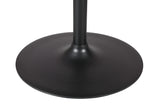 Rowan Gun Metal 54 Round Marble Dining Table - Ornate Home