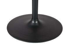 Rowan Gun Metal 54 Round Marble Dining Table - Ornate Home