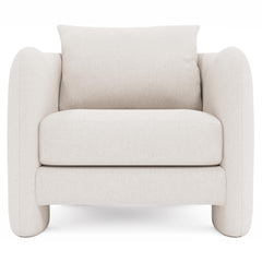 Rowan Ivory Chair Without Pillows - Ornate Home