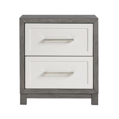 Rowan Ivory/Gray 5-Piece Queen Bedroom Set - Ornate Home