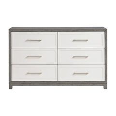Rowan Ivory/Gray 5-Piece Queen Bedroom Set - Ornate Home