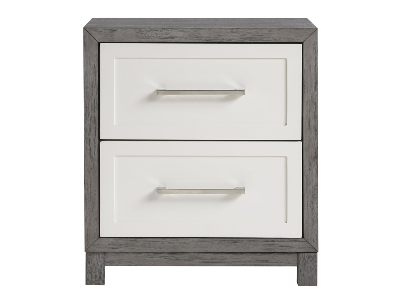 Rowan Ivory / Gray Nightstand - Ornate Home