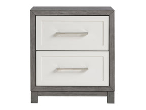 Rowan Ivory / Gray Nightstand - Ornate Home