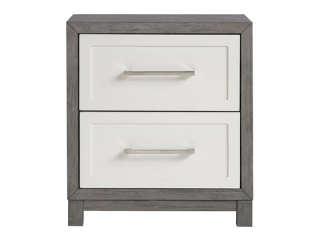 Rowan Ivory / Gray Nightstand - Ornate Home