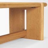 Rowan Light Brown Oak Wood Bench - Ornate Home