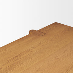 Rowan Light Brown Rectangular Dining Table - Ornate Home