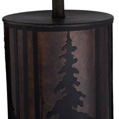 Rowan Oak Amber/Oatmeal Table Lamp - Ornate Home