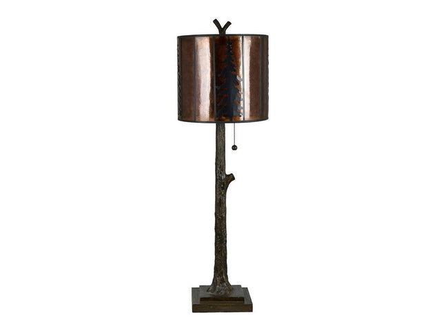 Rowan Oak Brown Table Lamp (Set of 2) - Ornate Home