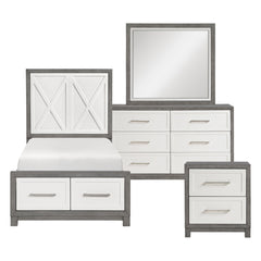 Rowan Silver 4pc Bedroom Set - Ornate Home