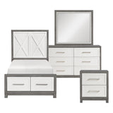 Rowan Silver 4pc Bedroom Set - Ornate Home