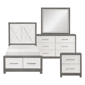 Rowan Silver 4pc Bedroom Set - Ornate Home