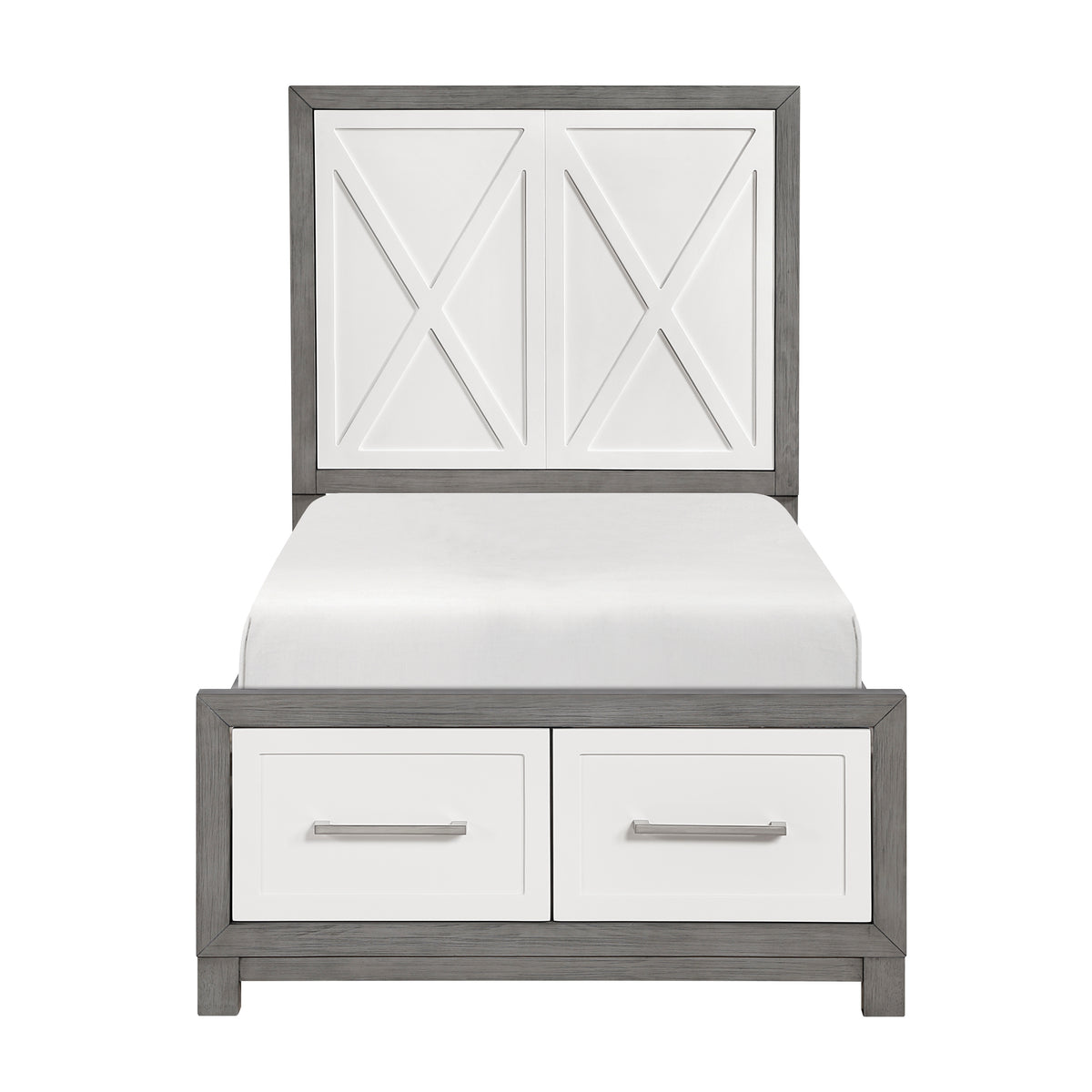 Rowan Silver 4pc Bedroom Set - Ornate Home