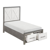 Rowan Silver 4pc Bedroom Set - Ornate Home